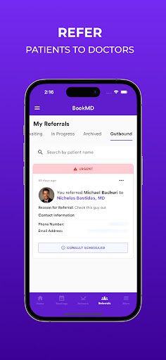 Android application BookMD for Doctors screenshort