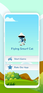 Flying Smurf Cat