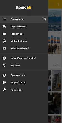 Android application Košicak screenshort