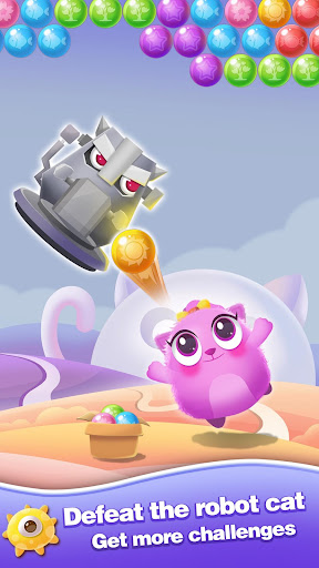 Android application Bubble Cats - Bubble Shooter P screenshort