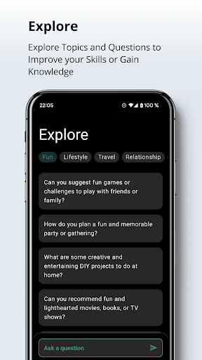 Android application Ask AI - AI Chat Bot Companion screenshort