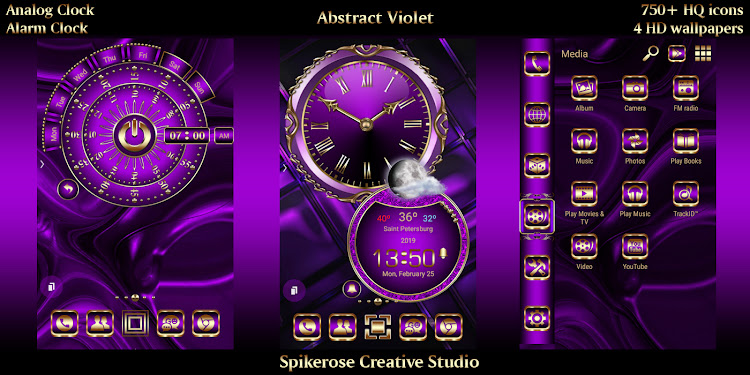 Abstract Violet theme - 1.3 - (Android)