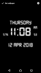 Skærmoptagelse 8 Reloj Digital Fondo Animado android