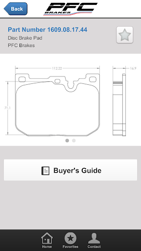 PFC Brakes Parts Finder Screen 3