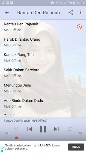 Lagu Minang - Rantau Den Pajauah Offline