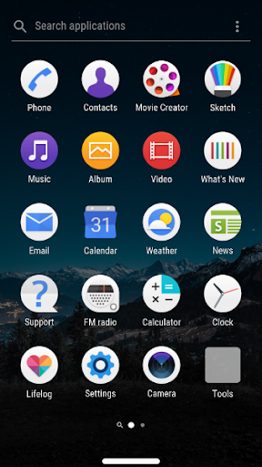 Modern XZ Black Exceed - Theme Screen 3