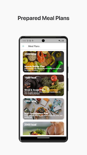 Screenshot of Calorie Carb & Protein Tracker
