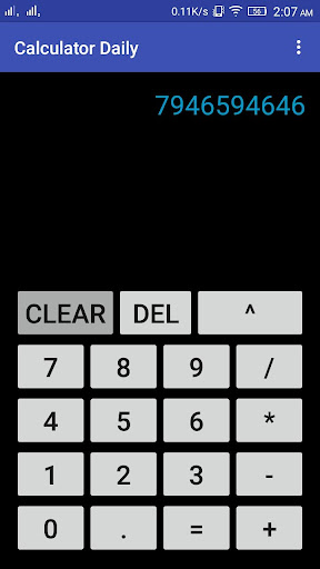 Android application Calculator Daily screenshort
