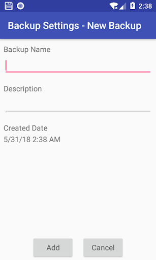 Backup Settings Pro Screen 2