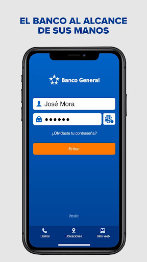 Android application Banco General CR screenshort