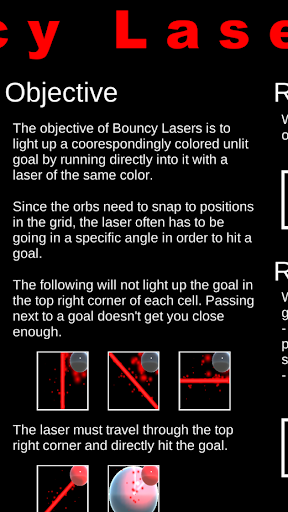 Bouncy Lasers Screen 2