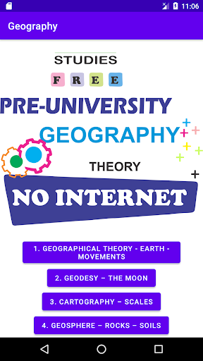Android application Geography screenshort