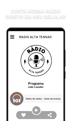 Android application Rádio Alta Tensão screenshort