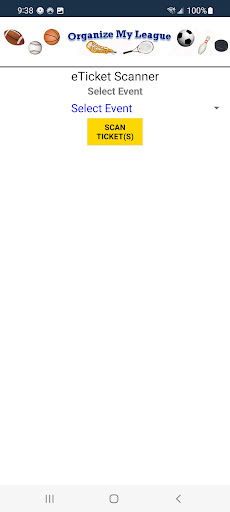 OML eTicket Scanner Screen 2