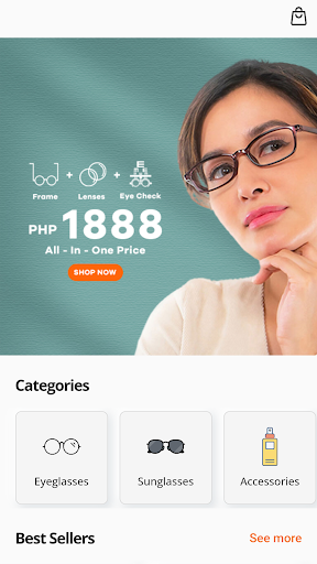 Android application OJO Eyewear screenshort