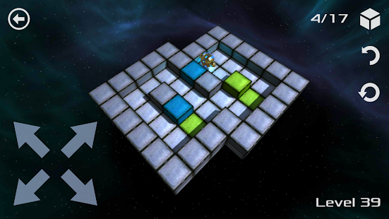 Space Puzzle - Verplaats dozen en los puzzels 3D op