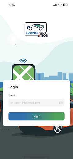 Android application Transportation Employee screenshort