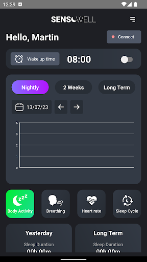 Android application Sensowell screenshort