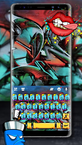 Android application Graffiti Wall Art Keyboard Bac screenshort