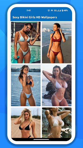 Android application Bikini Girls Wallpaper screenshort