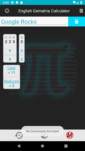 English Gematria Calculator Screen 3