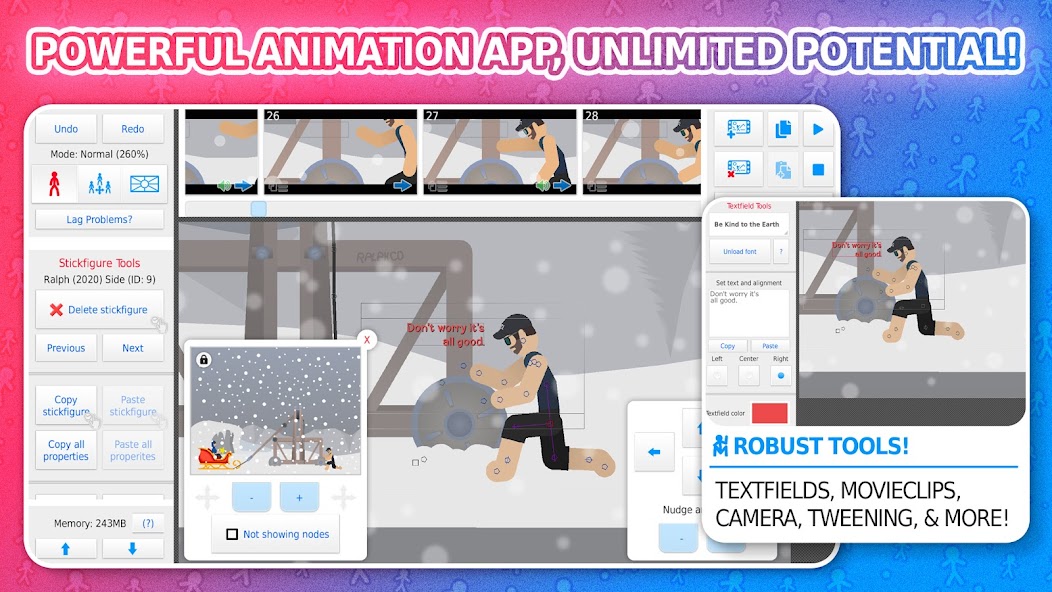 Stick Nodes Stickman Animador 3.3.4 APK + Мод (Unlimited money) за Android