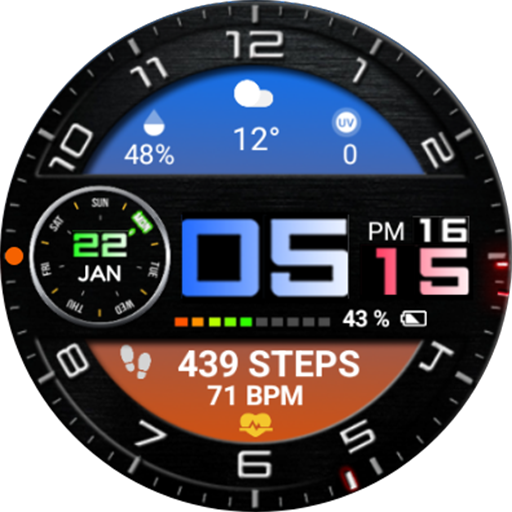 Color Digital WearOS NTV68 Download on Windows