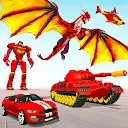 Flying Dragon Robot Car - Police Robot Game