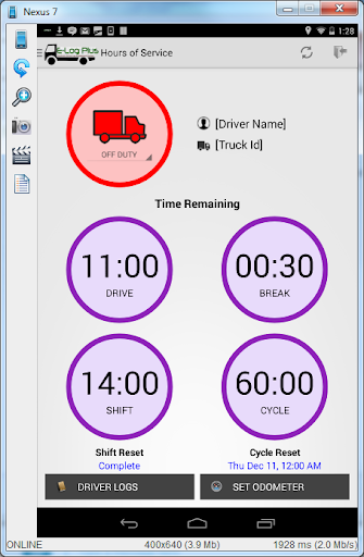 Android application E-Log Plus - FMCSA Certified screenshort