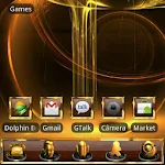 Cover Image of Download GOLD Go Launcher EX theme  APK