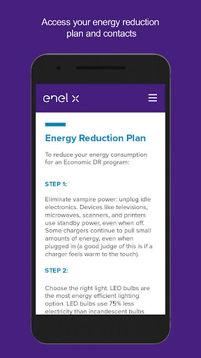 Enel X Demand Response Screen 2