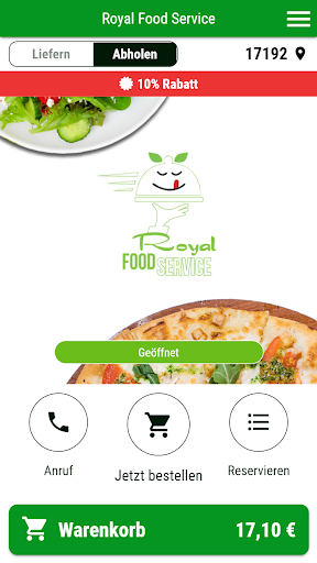 Android application Royal Food Service screenshort