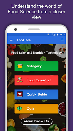 Screenshot of Food Science & Nutrition App