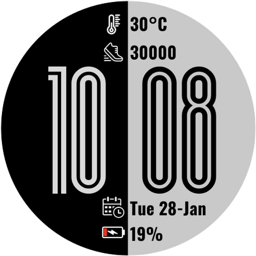 Black and White Watchface icon