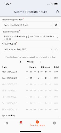 Myprogress Health Screen 2