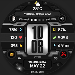 WFP 336 Digital watch face