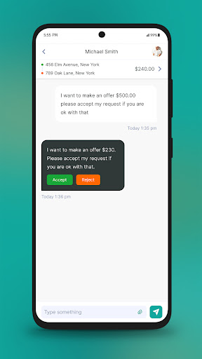 Quick2Drop: Driver Booking App Screen 2