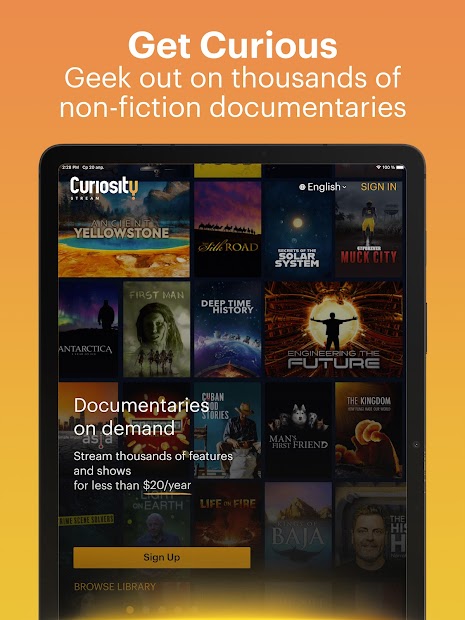 Captura de Pantalla 14 Curiosity Stream android