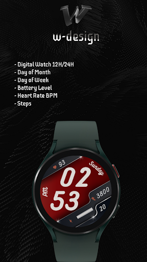 Android application W-Design WOS002 -Watch Face screenshort