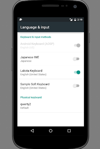 Lakota Key - Mobile (Samsung) Screen 2