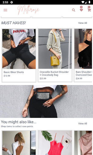Android application Mellirose screenshort