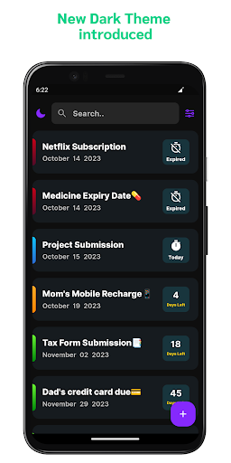 Validity Tracker Screen 2