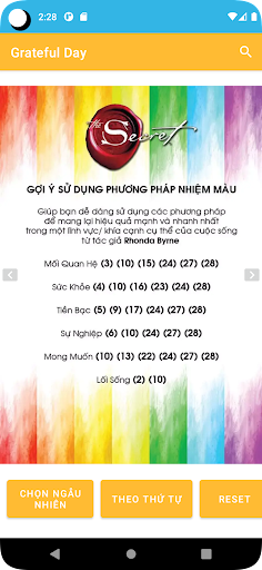 Android application Grateful Day screenshort