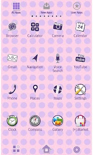 Poppin pink 'n' purple Theme Screenshot