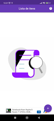 Android application Lista fácil screenshort