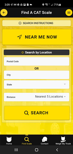 CAT Scale Locator Screen 3