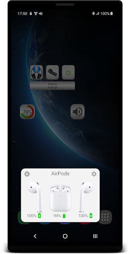Bluetooth Music Widget Battery Screen 2