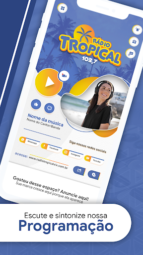 Android application Rádio Tropical Vix screenshort