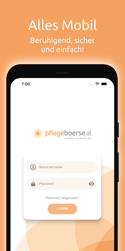 Android application pflegeboerse.at 24h Betreuung screenshort