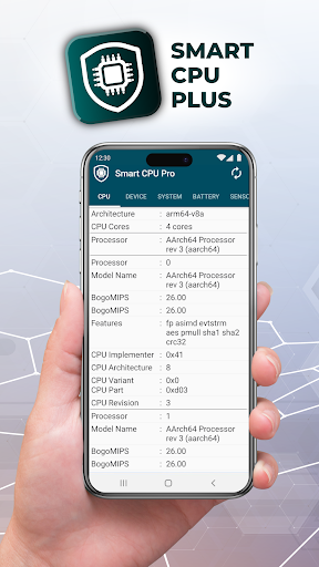 Android application Smart CPU Pro screenshort